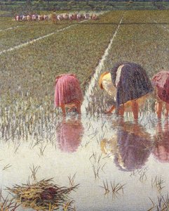 Pour quatre-vingts sous, par Angelo Morbelli, détail