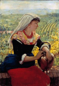 Portrait de sa femme en vêtements de Monferrato
