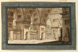 Décor de scène, intérieur du palais