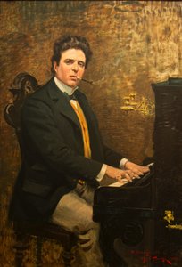 Portrait du compositeur Pietro Mascagni, 1899