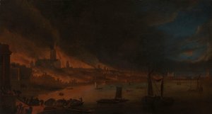 Le Grand Incendie de Londres, vers 1666-1700