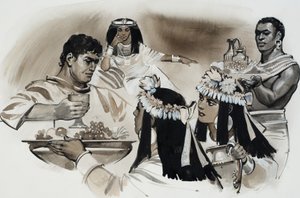 Antoine et Cléopâtre (gouache sur papier) - Angus McBride