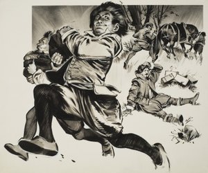 Garçon en train de courir - Angus McBride