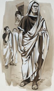 Cato the Killjoy" (gouache sur papier) - Angus McBride