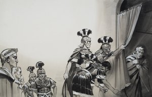 Claudius (10BC-54AD) (gouache sur papier) - Angus McBride
