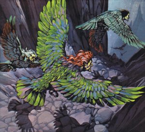 Harpies (lithographie couleur) - Angus McBride