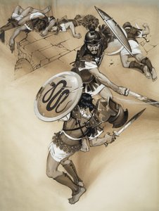 Horatii (gouache sur papier) - Angus McBride