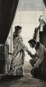 Comment la nouvelle est tombée : "Le roi est mort" (gouache sur papier) - Angus McBride