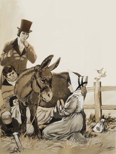 John Constable (1776-1837) et Remède contre la coqueluche (gouache sur papier) - Angus McBride