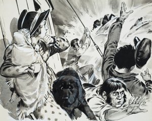 Bateau à vapeur du Mississippi (gouache sur papier) - Angus McBride