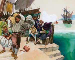 Pirates débarquant au port - Angus McBride