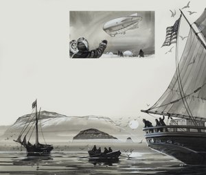 Roald Amundsen (1872-1928) (gouache sur papier) - Angus McBride
