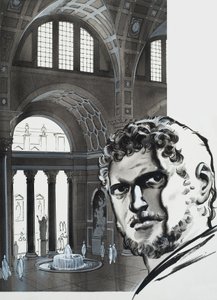 Les thermes de Caracalla (gouache sur papier) - Angus McBride