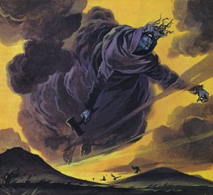 The Cailleach-Bheur (colour litho)