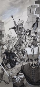 La chute de Constantinople (gouache sur papier) - Angus McBride