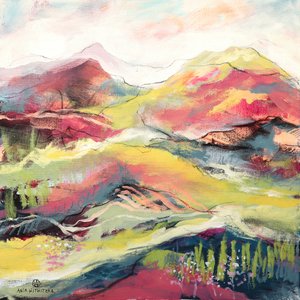 Montagnes abstraites colorées - Ania Witwitzka