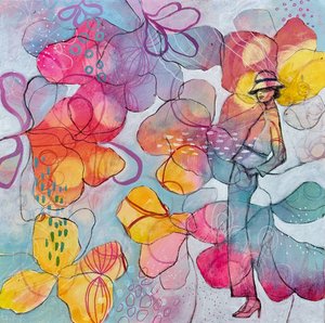 Une muse florale éclatante - Ania Witwitzka