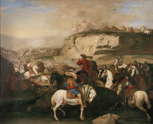 Scène de bataille, c.1630-39 - Aniello Falcone