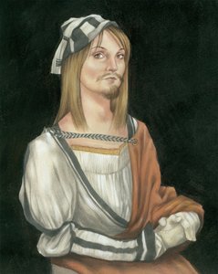 Autoportrait avec poils faciaux
