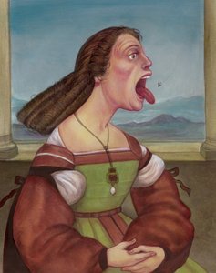 Femme mangeant une mouche - Anita Kunz