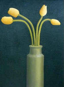 Quatre tulipes jaunes, 1982 - Anna Phillips