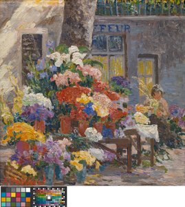 Flower Market at Menton (Côte d’Azur) - Anna de Weert