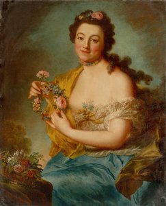 Autoportrait en Flora, vers 1766