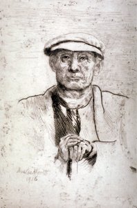 Vieil homme avec une casquette plate, 1916