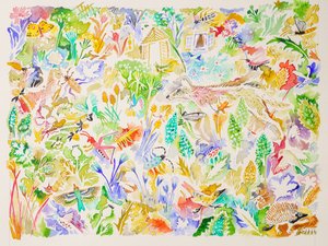 1 Chant du cygne, 2023 (aquarelle)