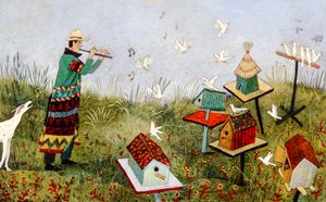 BirdPiper, 2001 (acrylique) - Anna Pugh