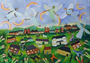 Applaudir les anges, 2021 (peinture)