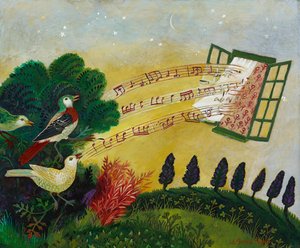 Appel anticipé, 2012 (acrylique) - Anna Pugh