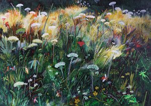 Prairie nocturne, 2022 (acrylique sur panneau)