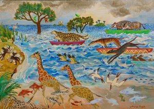 Les lapins seront des lapins, 2019 (acrylique) - Anna Pugh