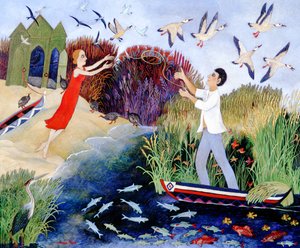 Du bateau au rivage, 2007 (acrylique)