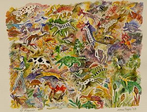 Saint François, 2023 (aquarelle) - Anna Pugh