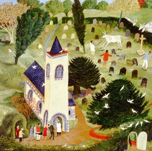 Bovins errants, 2007 (acrylique) - Anna Pugh