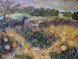 La nuit des temps, 2022 (acrylique sur panneau) - Anna Pugh