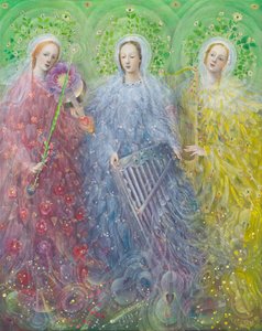 Messe à trois voix, 2016 (huile sur toile de lin)