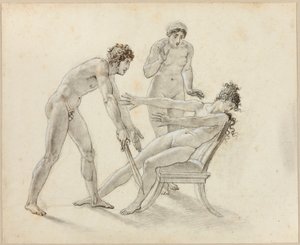 Hermione rejetant Oreste - Anne-Louis Girodet de Roucy-Trioson
