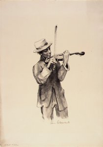 Violoniste de rue - Anne Goldthwaite
