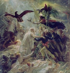 Apothéose des héros français morts pour leur pays pendant la guerre pour la liberté - Anne Louis Girodet de Roucy Trioson