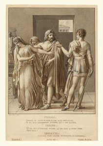 Phèdre rejetant les étreintes de Thésée