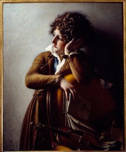 Portrait du jeune Romainville Trioson, fils du Dr. Benoit François Trioson. Peinture d