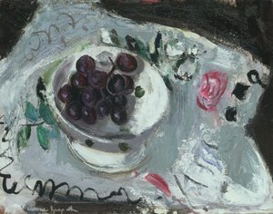 Plat de raisins, vers 1957