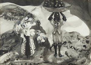 Nature morte avec figurine
