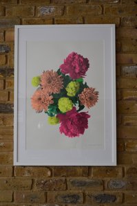 Bonheur en fleurs encadré, 2017