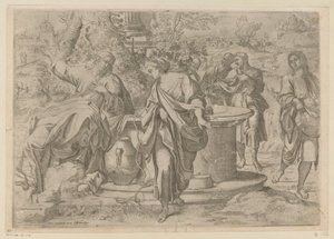Christ et la femme samaritaine - Annibale Carracci