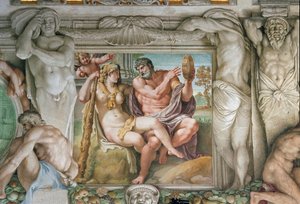 Héraclès et Iole (Fresque)