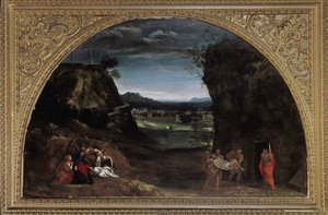 Paysage avec déposition - Annibale Carracci